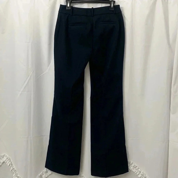 Women’s LOFT Julie Straight Leg Mid Rise Pleated Classic Trousers Navy Size2 EUC - Picture 5 of 8